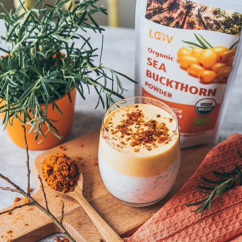Coconut Chia Pudding with Sea Buckthorn Mousse - Farmatuur