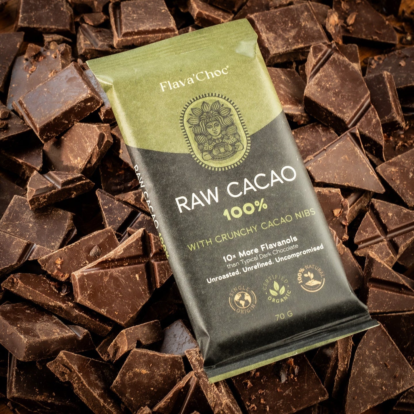 100% Unroasted Cacao Bar - Farmatuur