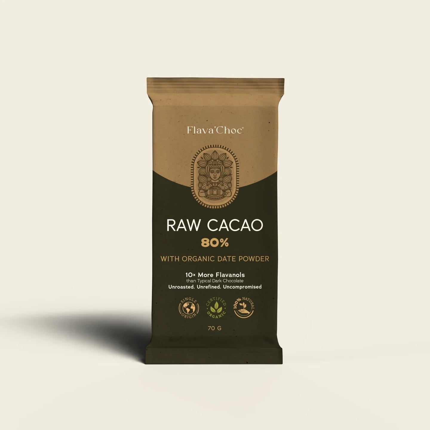 80% Unroasted Cacao Bar - Farmatuur