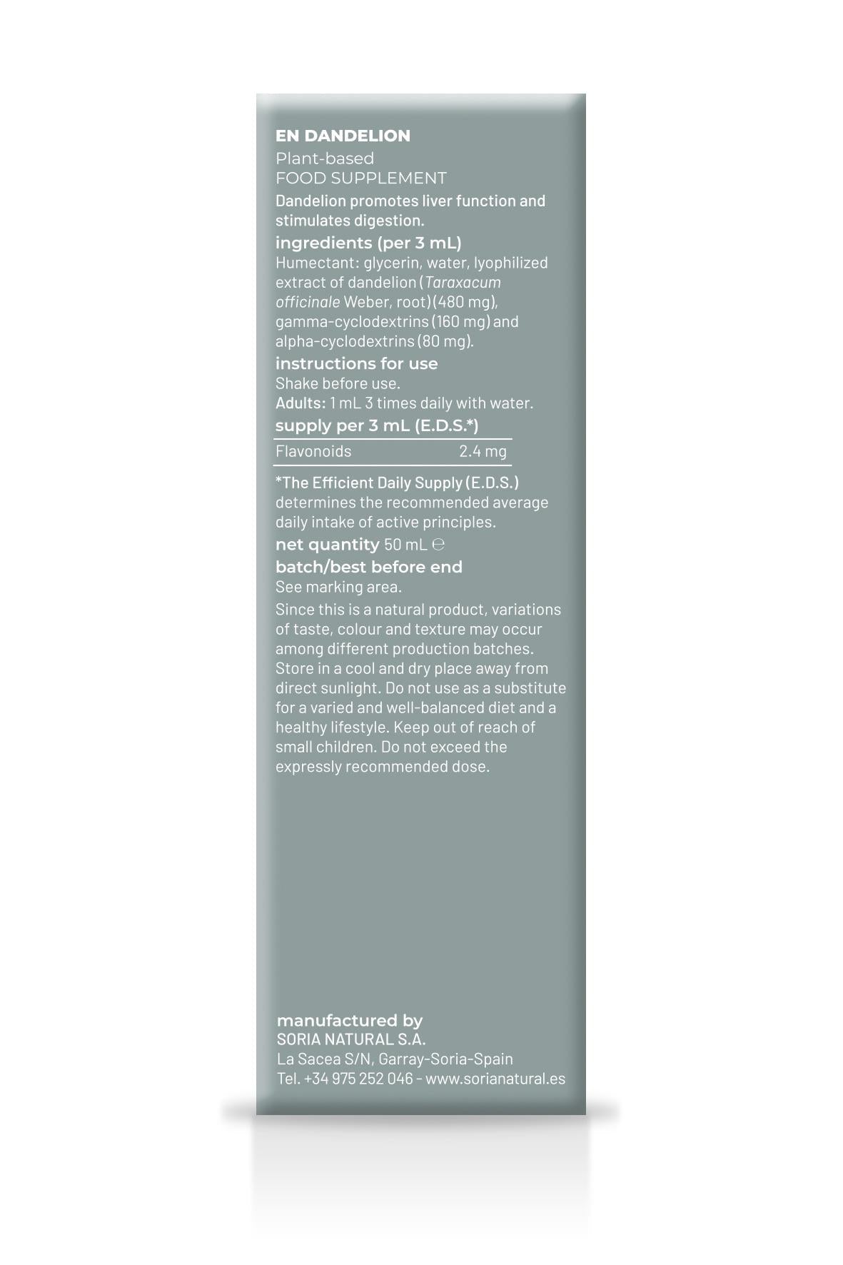 Dandelion Extract - Diuretic, depurative and digestive properties - Farmatuur