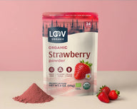Organic Strawberry Powder - Whole-Fruit Fibre, Polyphenols & Naturally Sweet Nourishment - Farmatuur