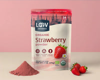 Organic Strawberry Powder - Whole-Fruit Fibre, Polyphenols & Naturally Sweet Nourishment - Farmatuur