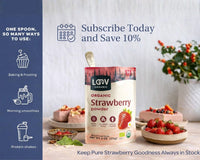 Organic Strawberry Powder - Whole-Fruit Fibre, Polyphenols & Naturally Sweet Nourishment - Farmatuur