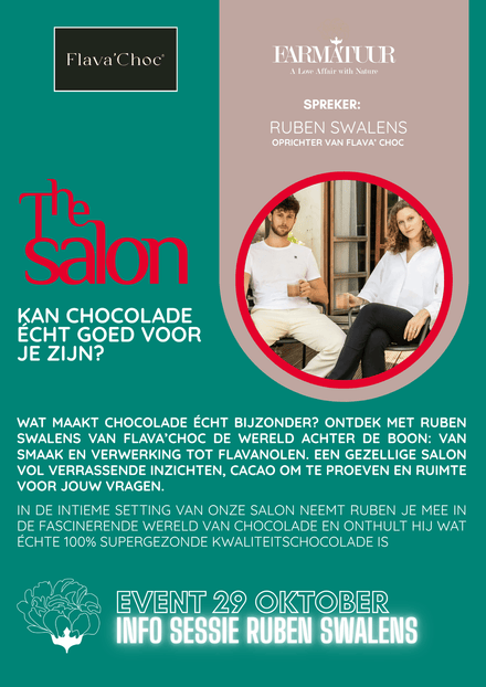 Salon Session: Cacao Unwrapped, A Tasting with Flava’Choc - 29 Okt. - Farmatuur