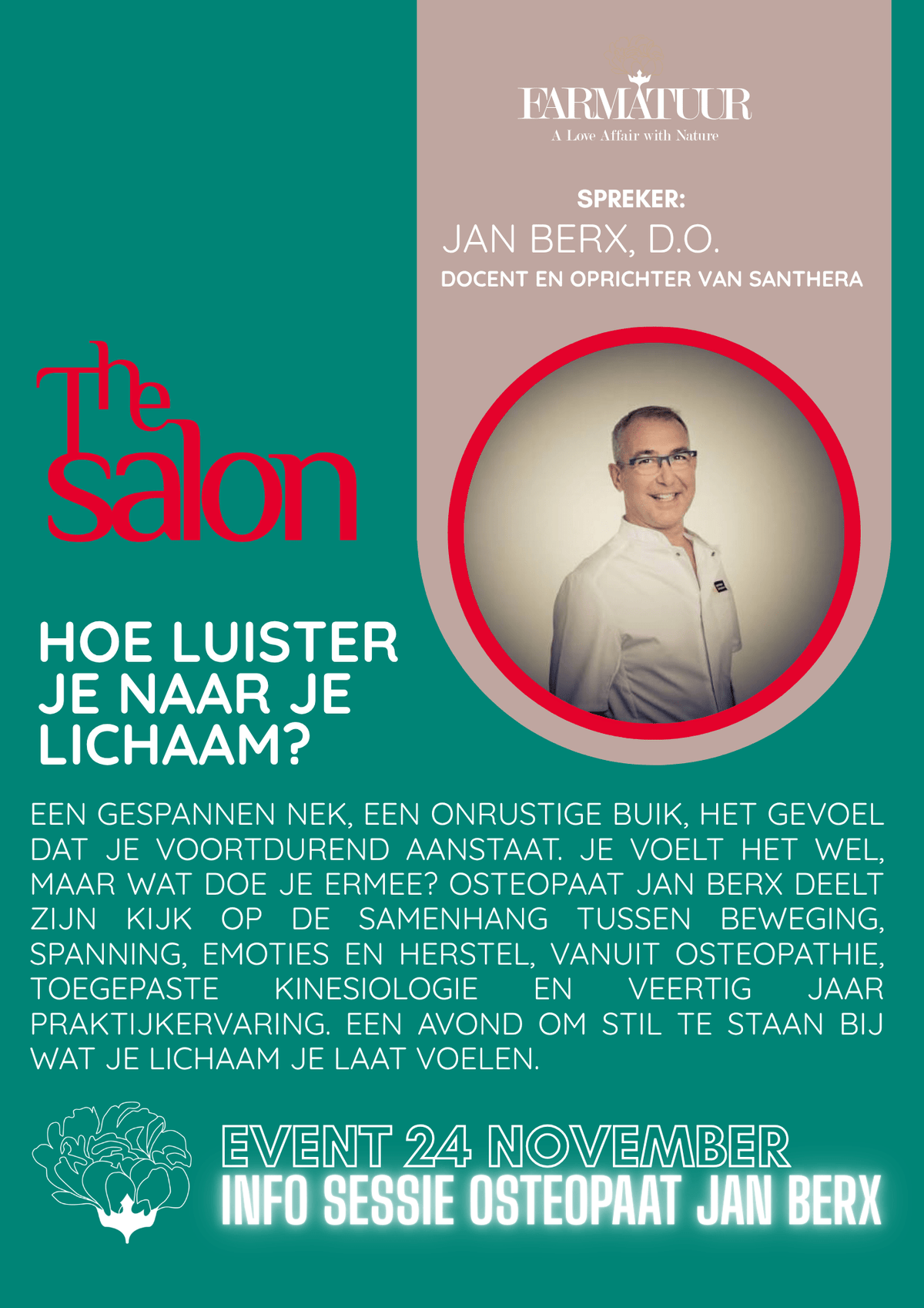 Salon Session: How Do You Listen to Your Body? - 24 Nov. - Farmatuur